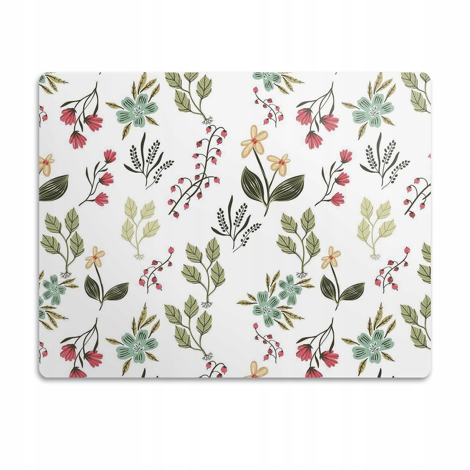 Levně Pro psa kočku podložka pod misku Borůvky a květiny 90x60