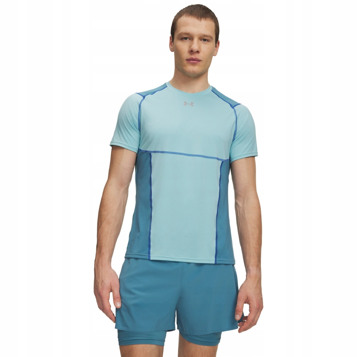 Męska koszulka treningowa Under Armour Ua Hg Elite Fitted Ss Niebieski M