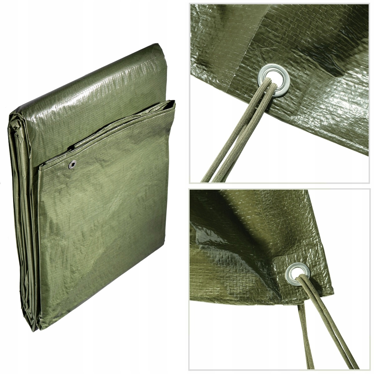 PLANDEKA PLANDEKI 4x8 ZIELONA WZMACNIANA 100G/M2 MOCNE OKRYCIE PŁACHTA 8X4 Kod producenta 1328