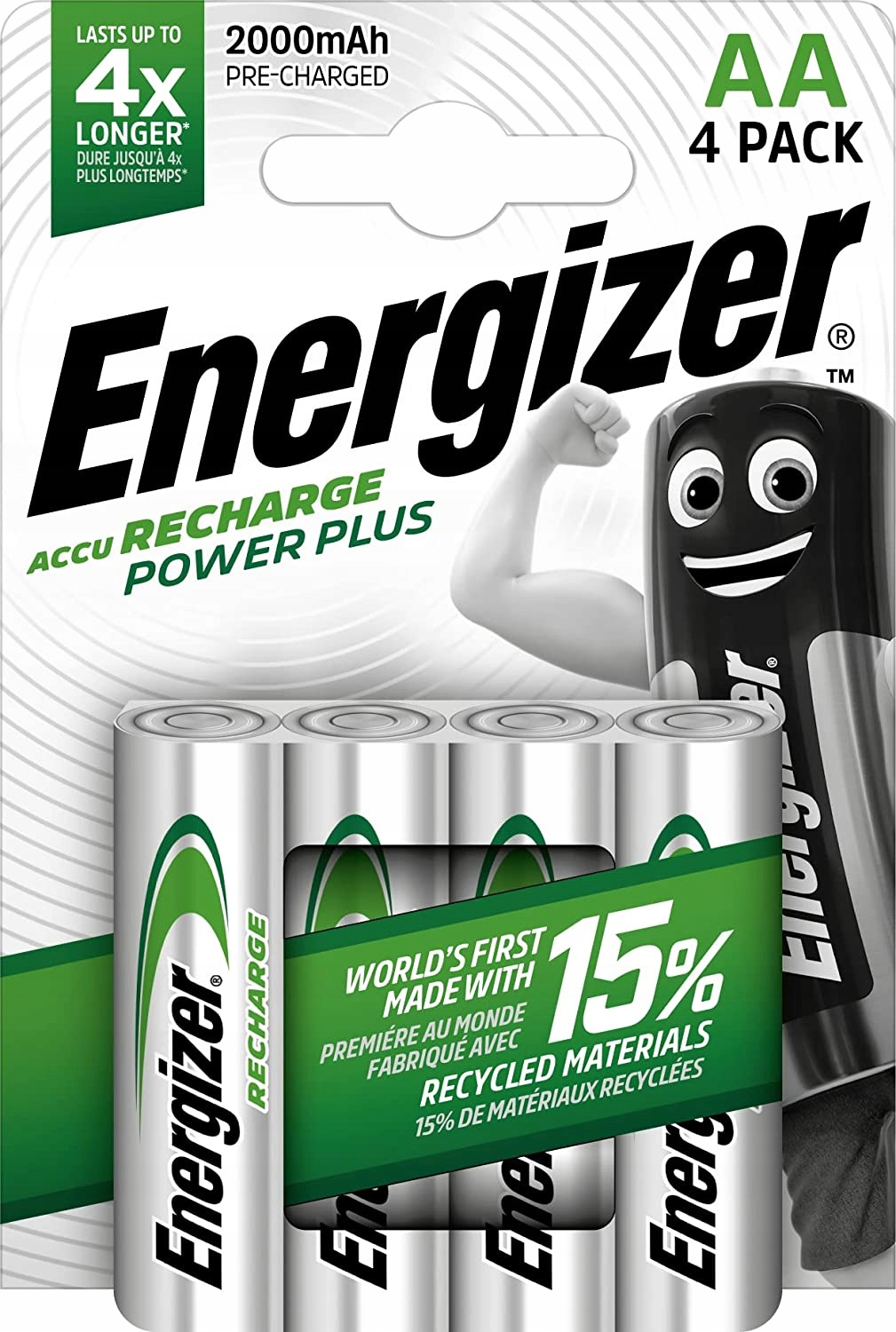 

4x Akumulatorki Energizer 2000 mAh HR6 Aa R6