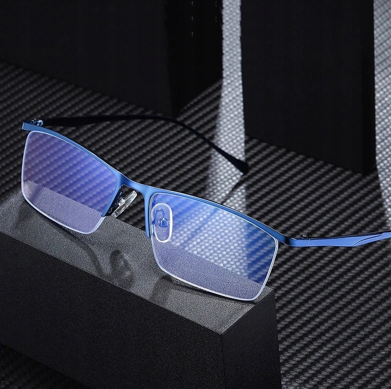 

Męskie Okulary do Komputera Tv Zerówki Blue Light