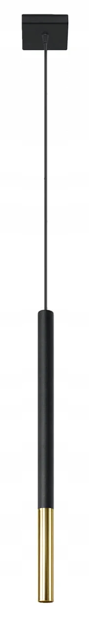 Závěsná lampa Mozaica 1 černá/zlatá G9 Sollux Lighting 12W IP20