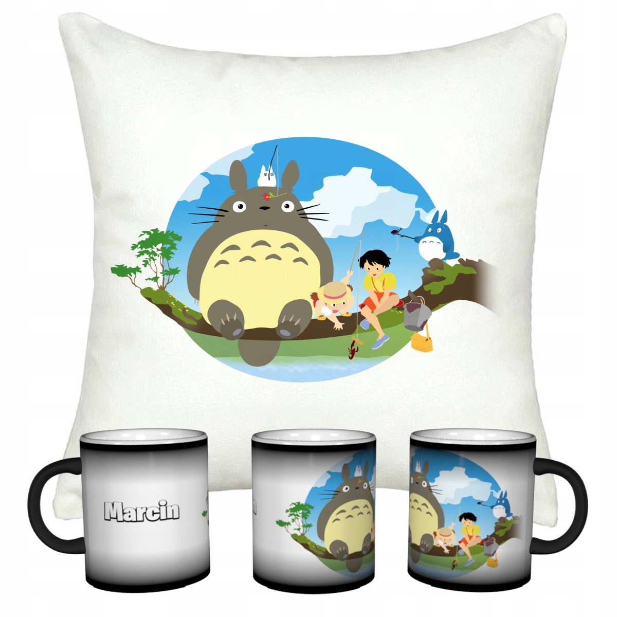 

Zestaw Totoro Magiczny Kubek Poduszka Imie