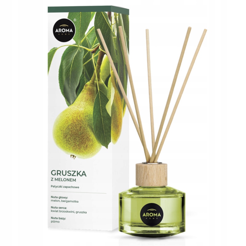 PATYCZKI ZAPACHOWE AROMA STICKS 50ML GRUSZKA Z MELONEM DYFUZOR ZAPACHOWY