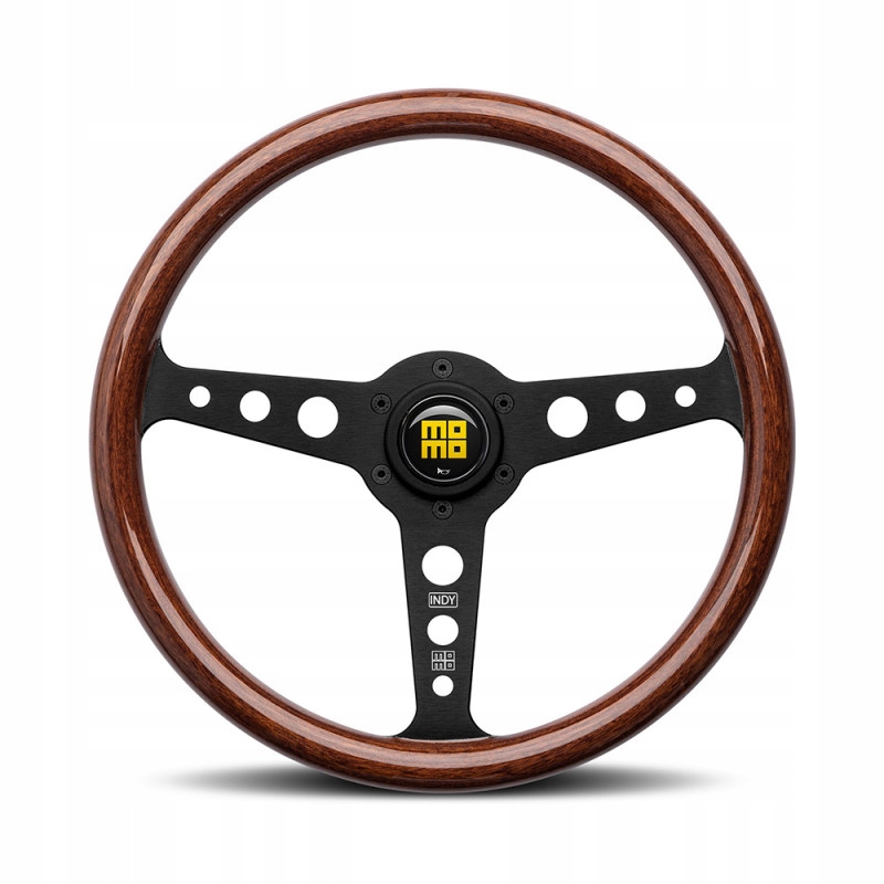Volant Momo Heritage Indy Black 350 mm Wood