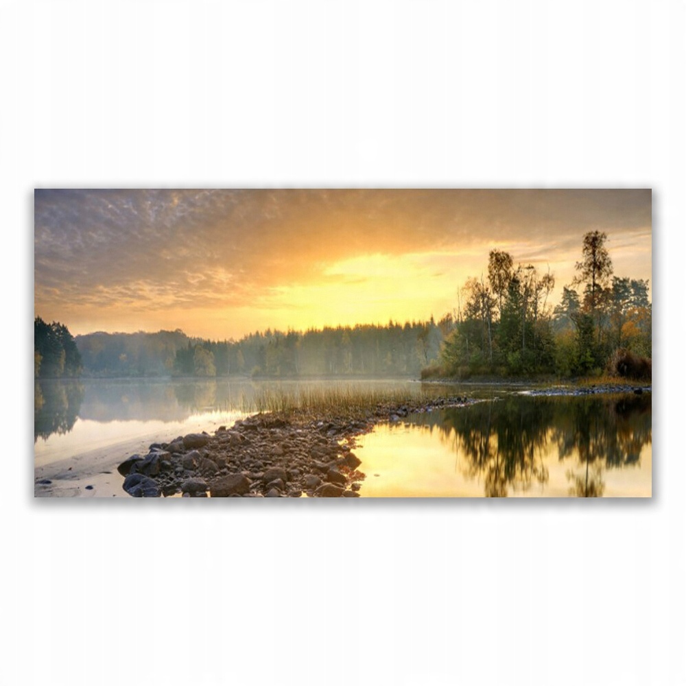 

Fotoobraz z grafiką 140x70 Jezioro Staw Krajobraz