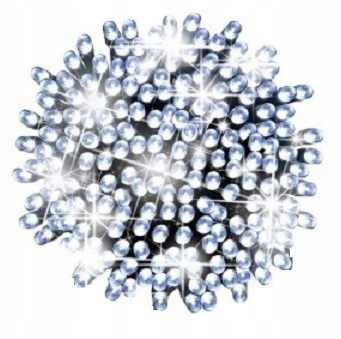 

Lampki Choinkowe 100 Led Zimne Flash Błysk 8m IP44