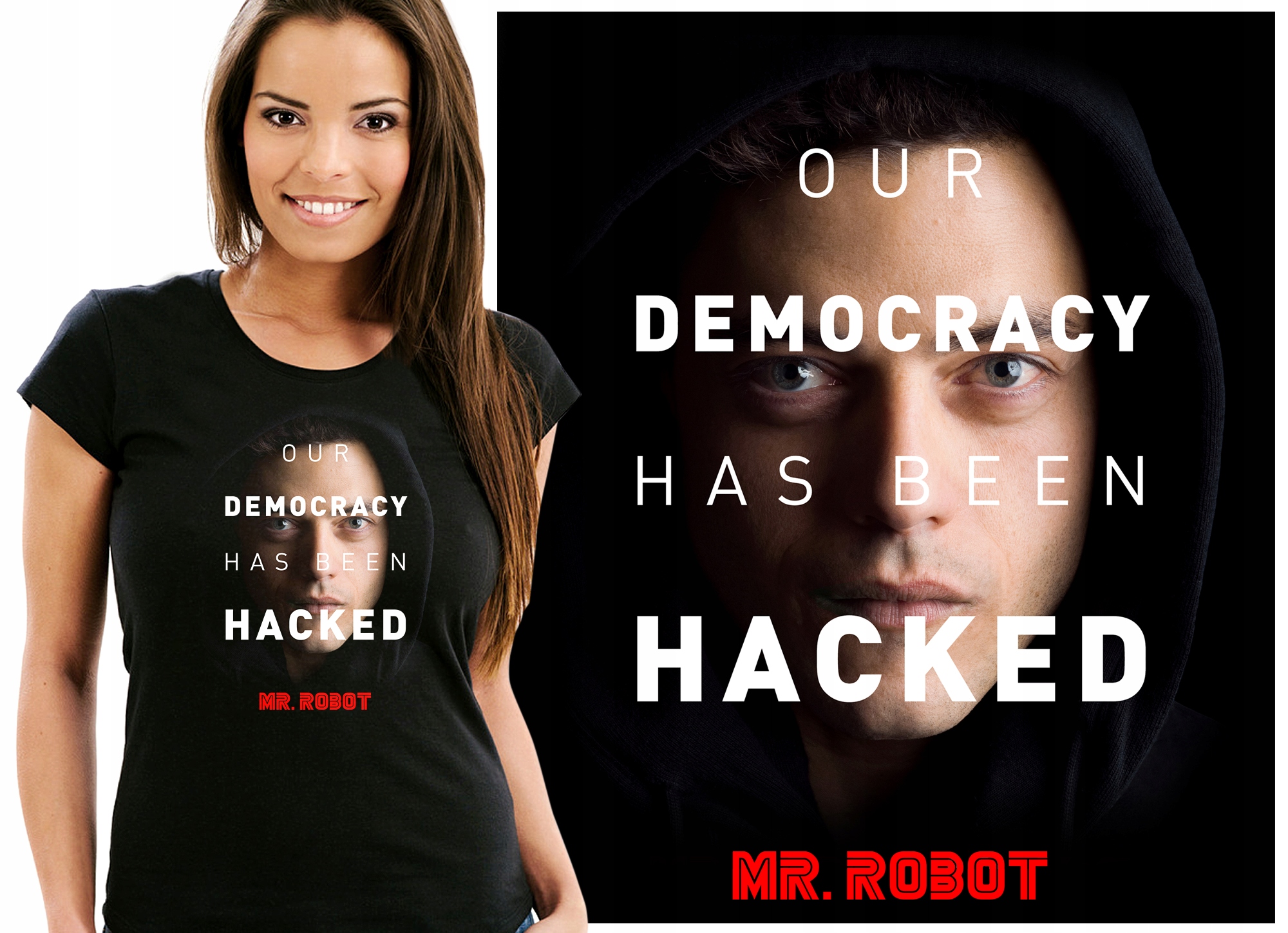 

Mr Robot Elliot Evil Corp Koszulka Damska S