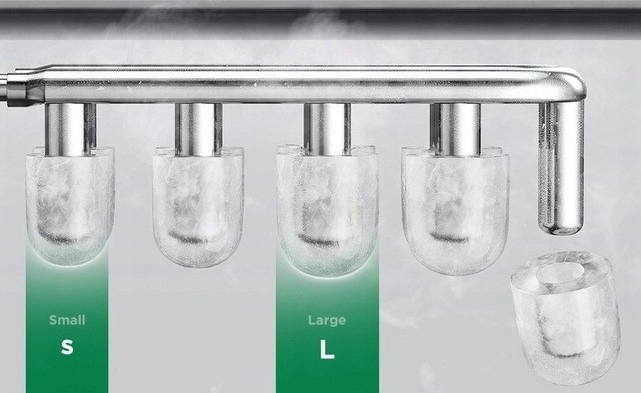 MOCNA KOSTKARKA DO LODU MASZYNA DO KOSTEK CZARNA S/L 12kg/dzień 240W+GRATIS Cechy dodatkowe Darmowa dostawa