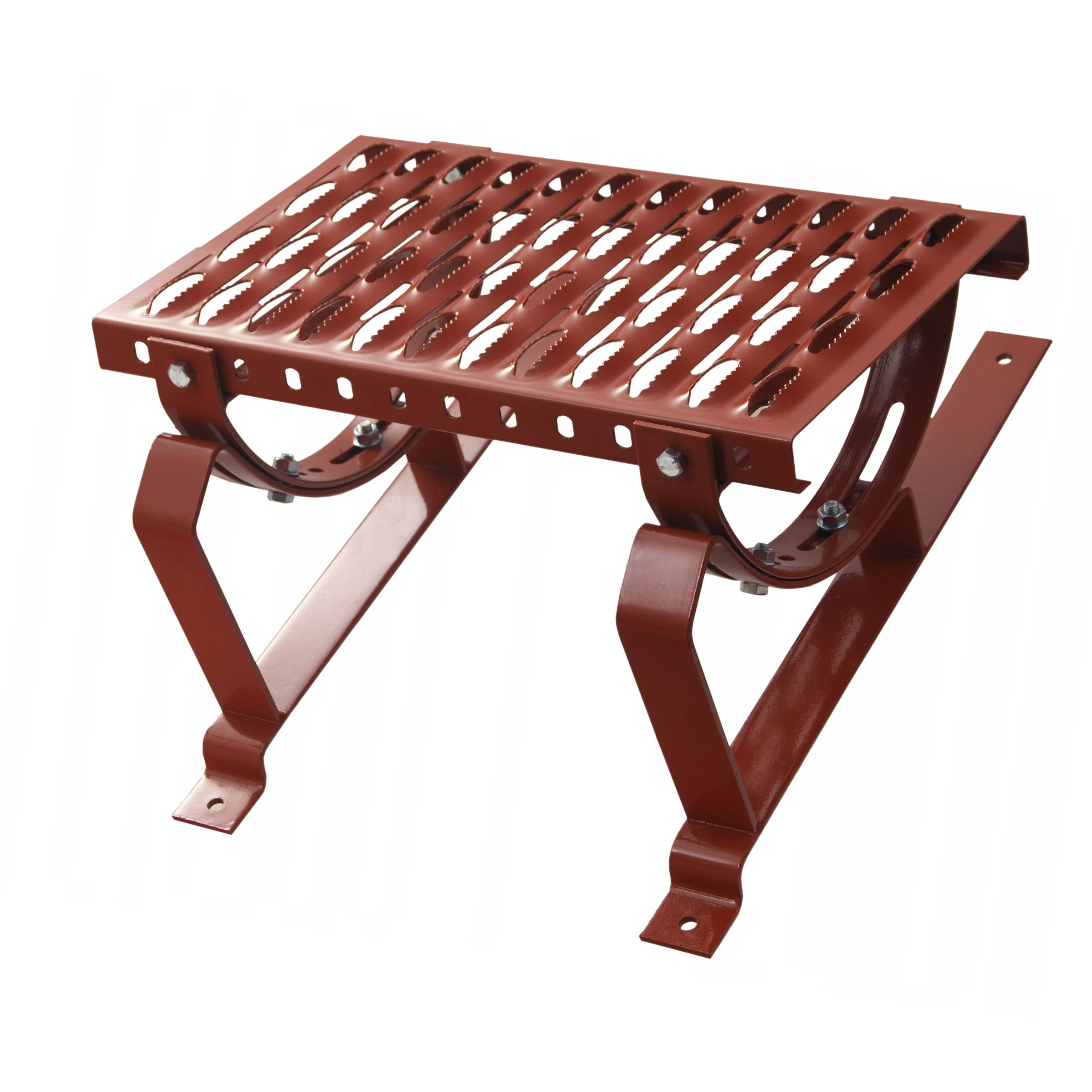 Ława kominiarska 40cm do blachodachówki o module 350/35 Ceglasta Ral 8004