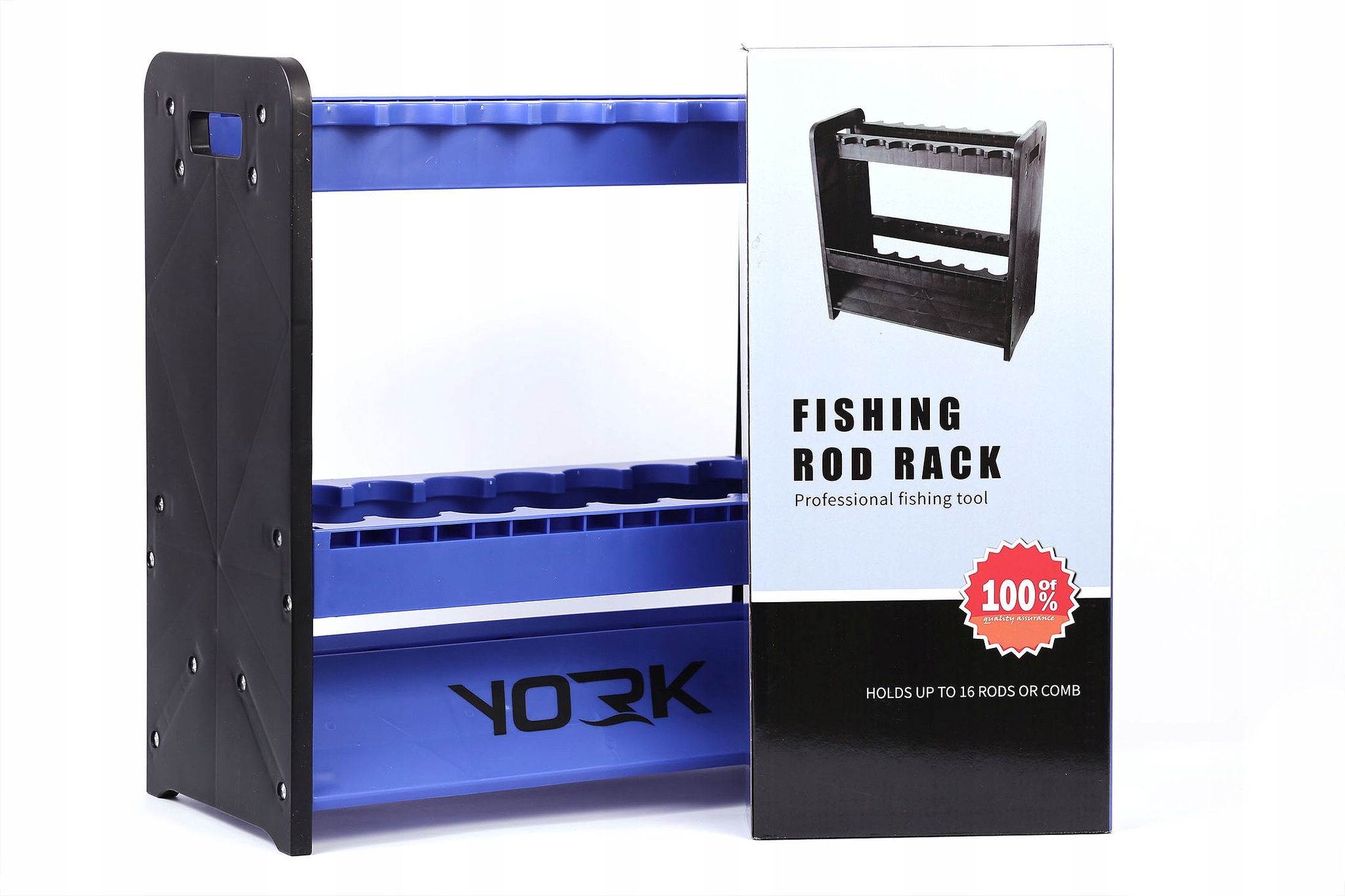 Stojak Na 16 Wędek York Blue