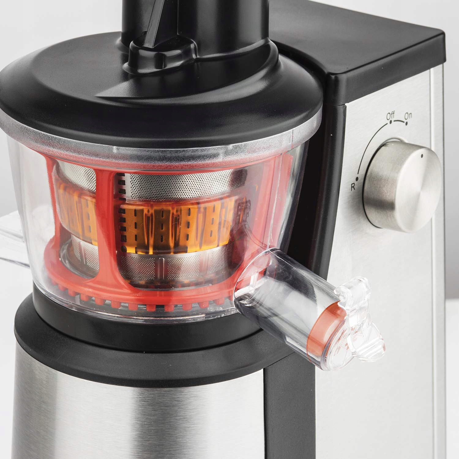 HKOENIG Wolnoobrotowa Wyciskarka 1L 400W Stal Nierdzewna Czarna — miniatura 4