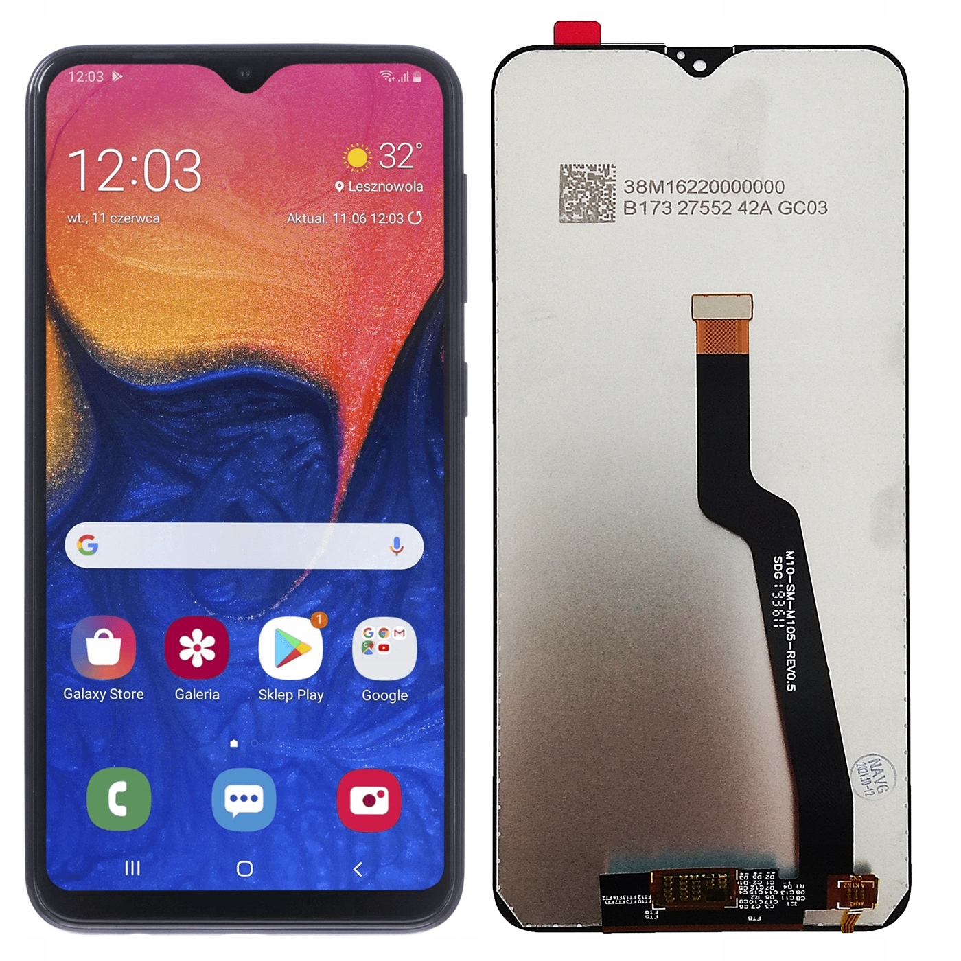 

LCD Wyświetlacz Ekran Dotyk Samsung A10 SM-A105