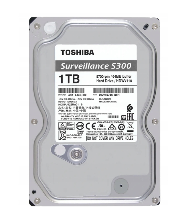 Zestaw Monitoringu IP 3x Kamera 4Mpx Hikvision 1x Kamera PTZ IP HiLook PoE Marka Hikvision