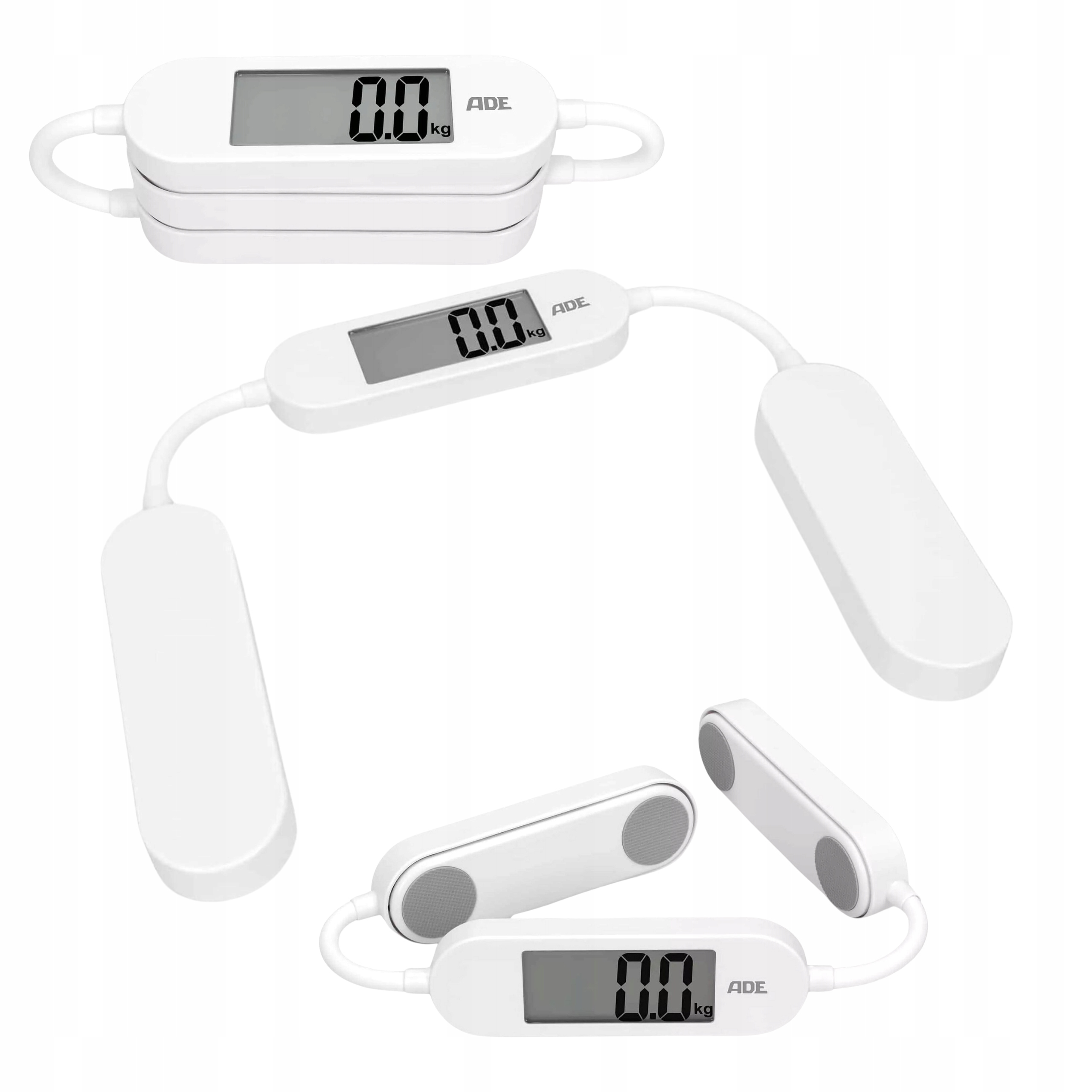 Waga Łazienkowa składana do 180 kg Ade biała 23,5 x 5 x 7