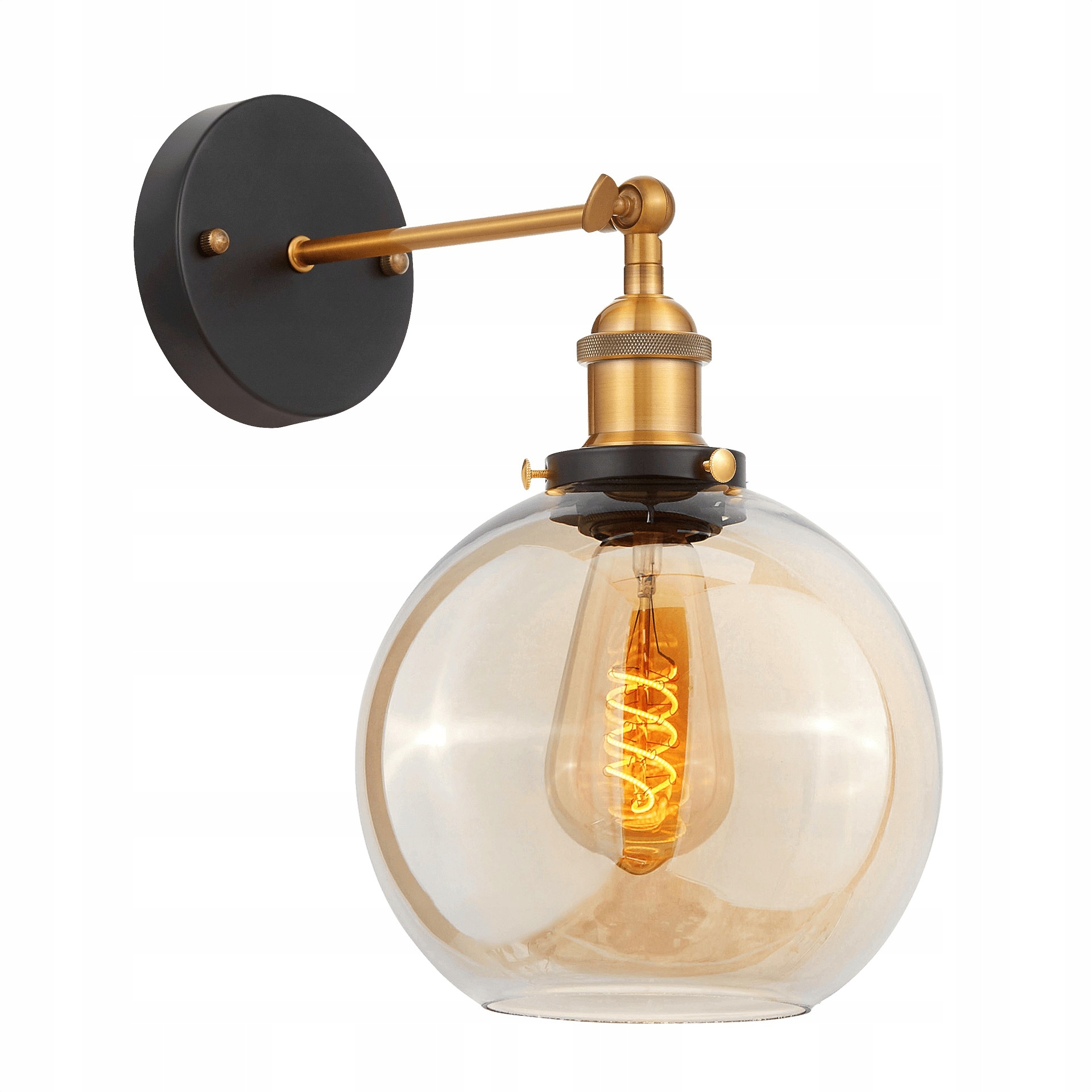 Kinkiet Lampa Ścienna Navarro Dymiona Loft Retro Salon Kuchnia Jadalnia