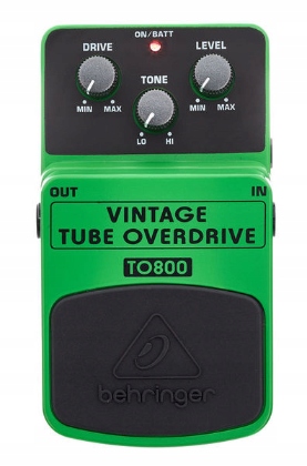 Efekt gitarowy Behringer TO800 Vintage Tube Overdrive Przester Rodzaj Gitarowe