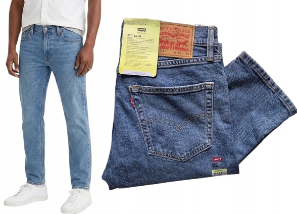 Džínové kalhoty Levi's 511 Slim W31 L34 31x34 modré