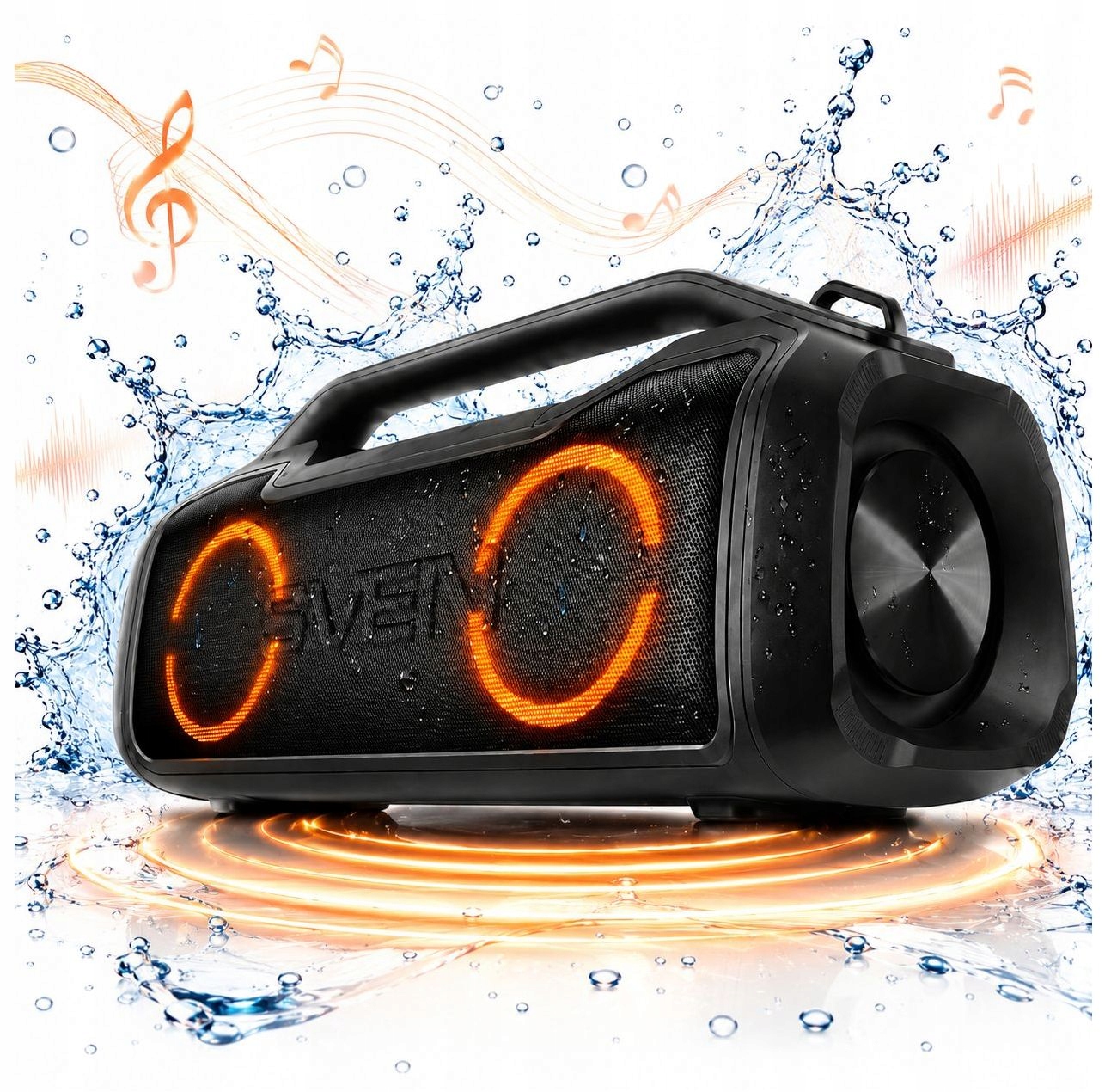 Sven PS-390 bezdrátový přenosný reproduktor Bluetooth 50W, IPx5, Rgb