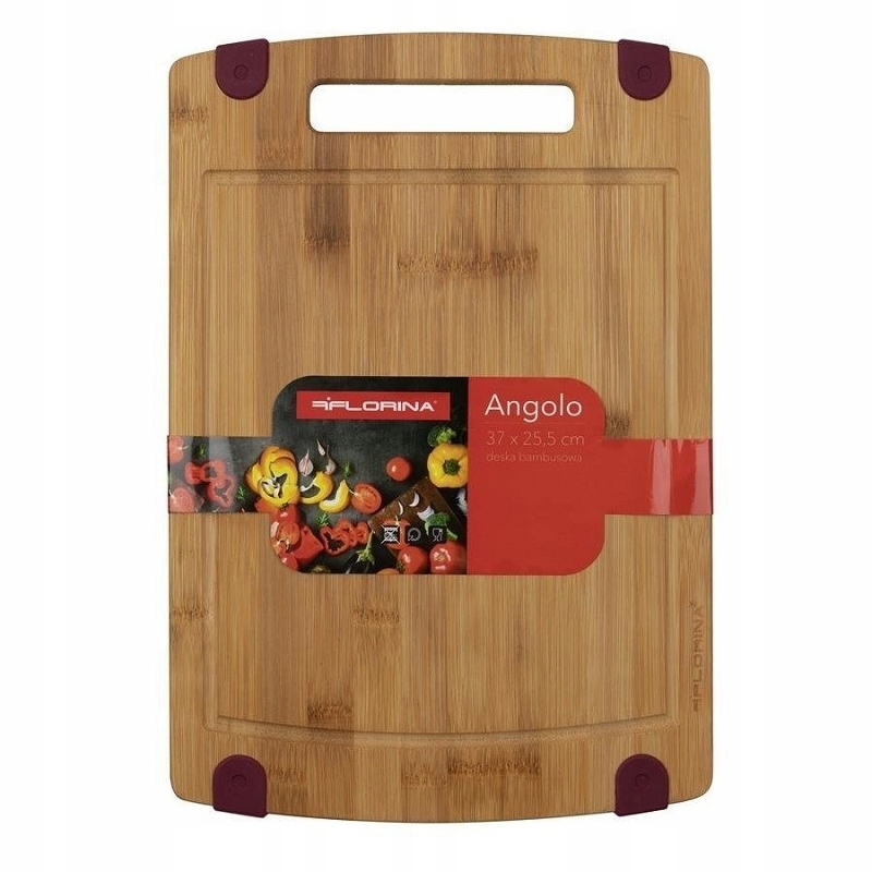

Bambusowa Deska Kuchenna Angolo 29x20 Bordowa