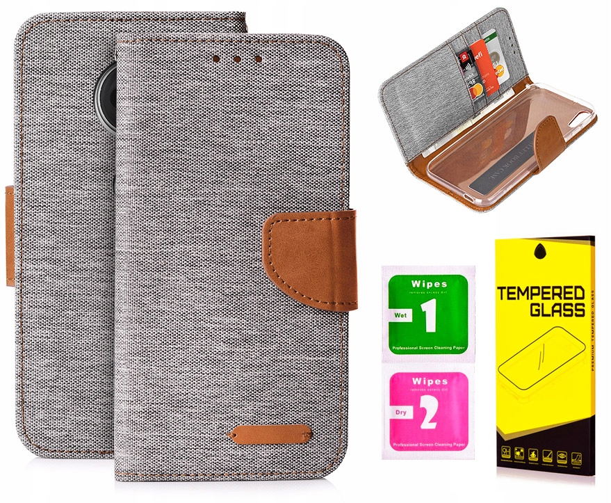 

Etui Portfel Canvas do Motorola Moto G7 / G7 Plus