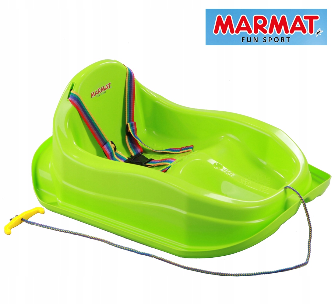 MINI SANKI DO ZJEŻDŻANIA ŚLIZG dla DZIECI PLASTIKOWE MARMAT KOLOR ZIELONY