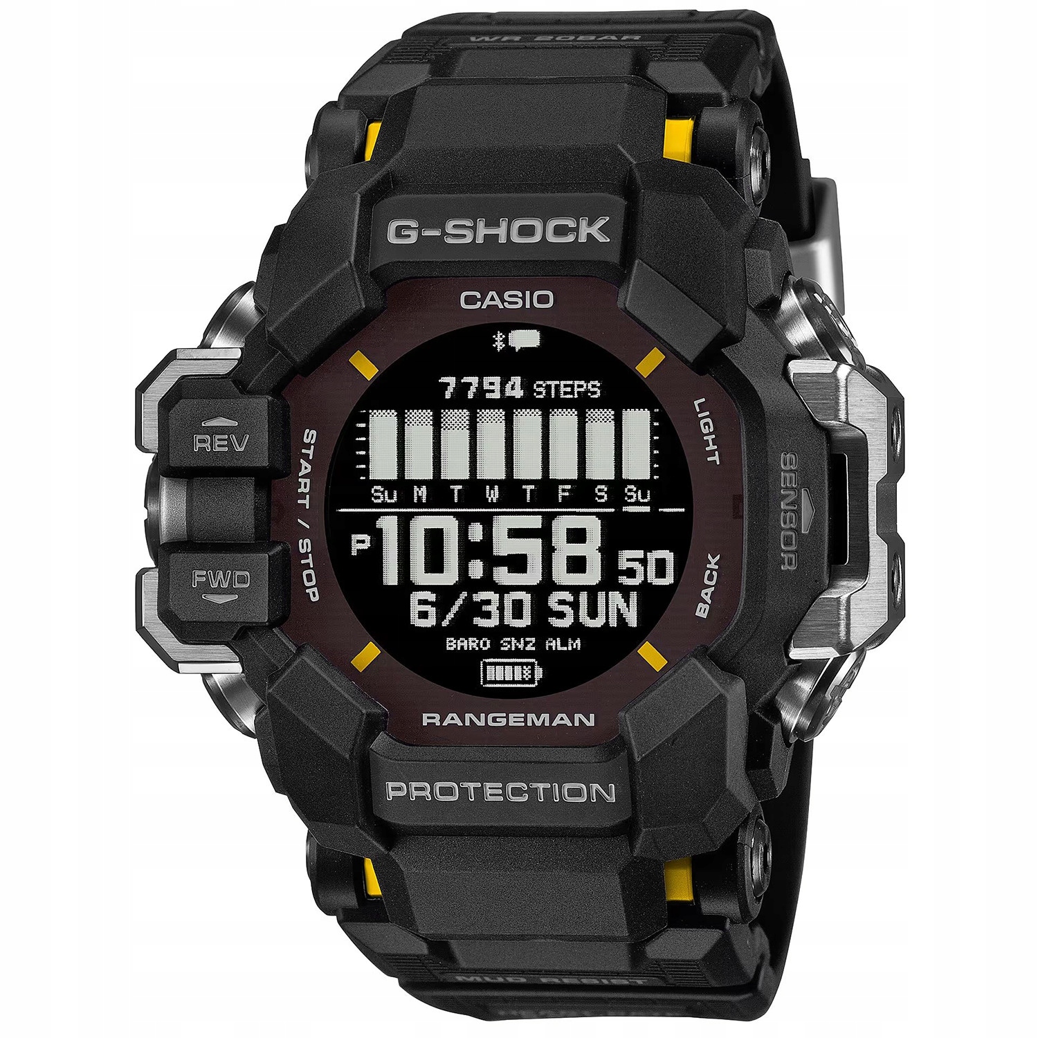 Casio G-Shock GPR-H1000-1ER Bluetooth 200 m Černý