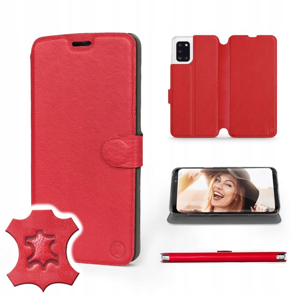 

Etui Mobiwear do Samsung Galaxy A71 Red Leather