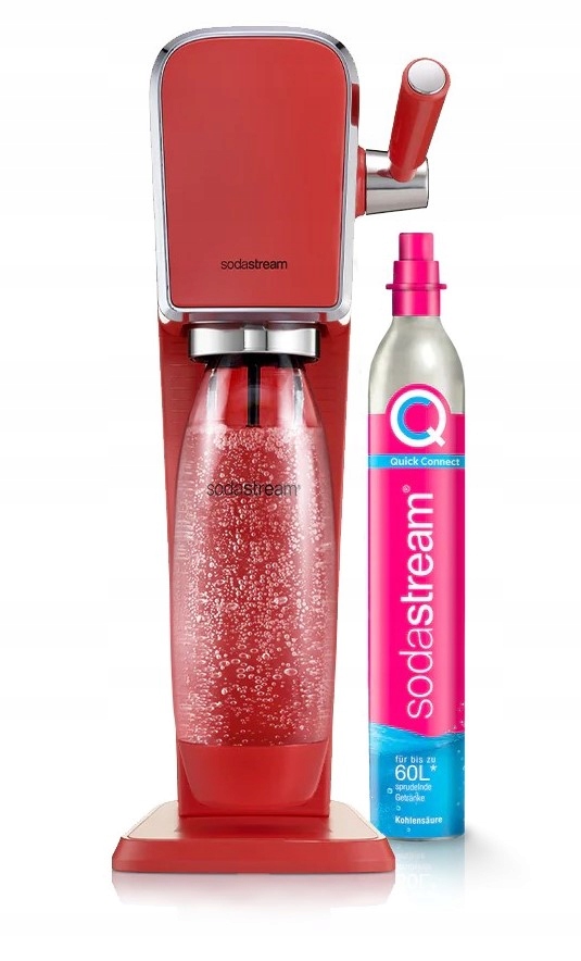 Saturator SodaStream Art Red + cylinder i butelka Sklep, Opinie, Cena