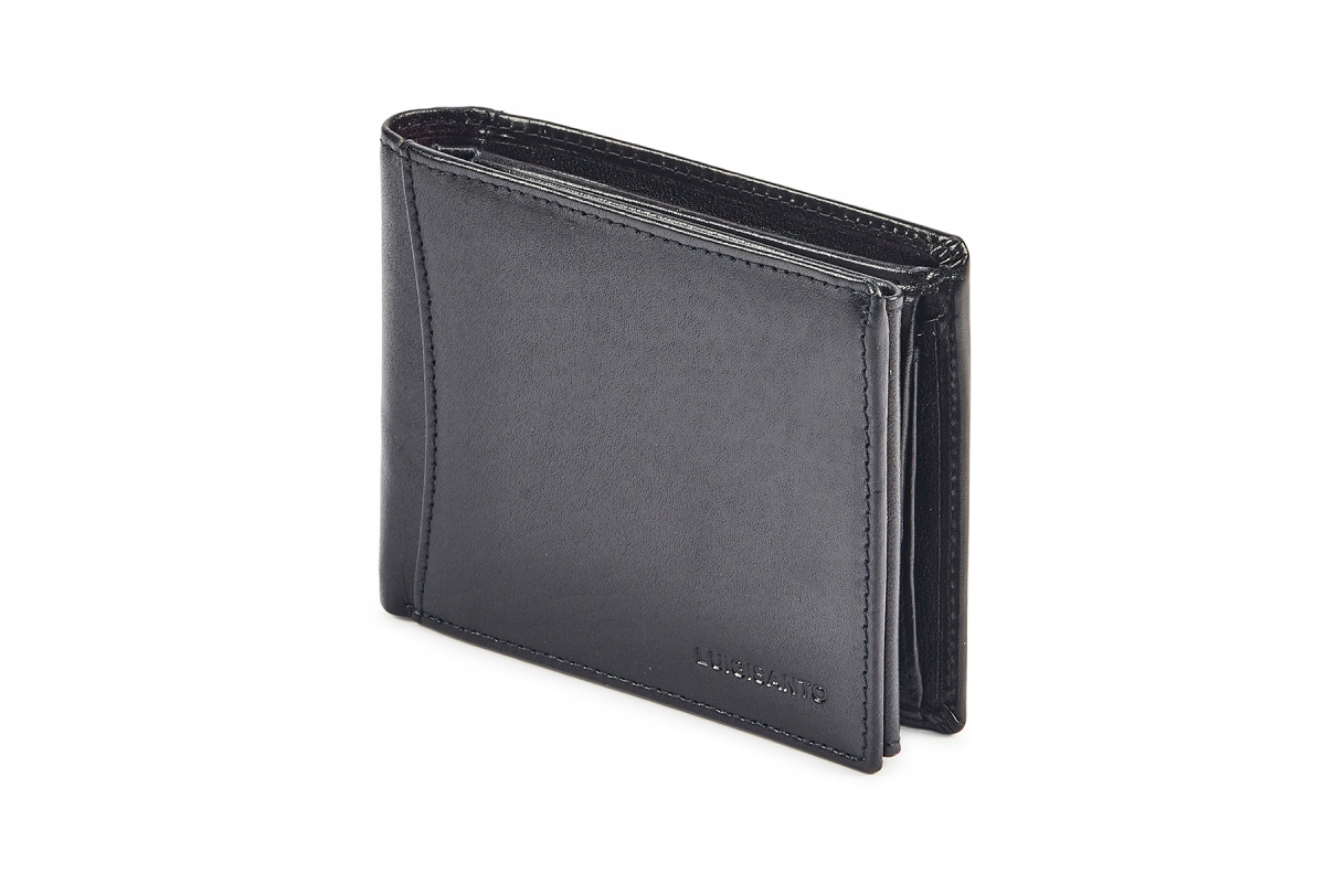 

Skórzany Portfel Męski Poziomy Luigisanto Czarny