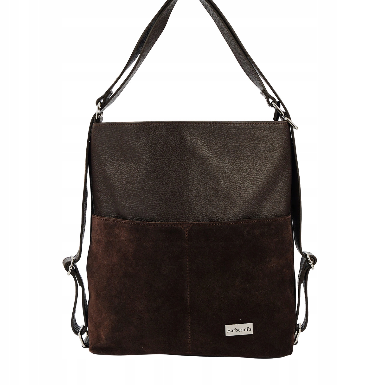 batoh s semišem Hnědá tmavá