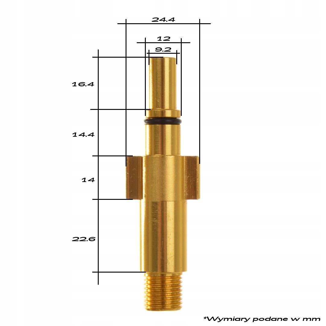 Złączka Black Decker Bosch 1/4M bayonet Aluminiowa Typ adapter