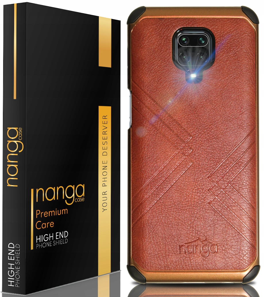 

Etui Skóra Pancerne Biznes Do Redmi Note 9 Pro Brą