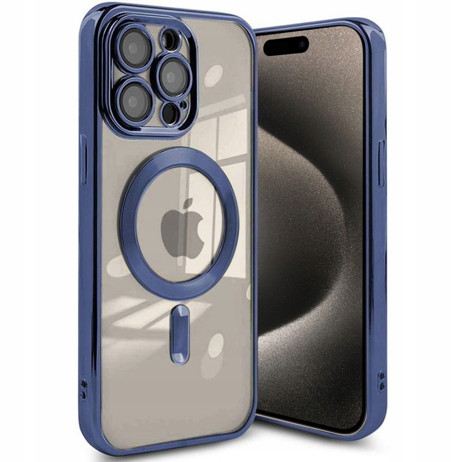 ETUI MAGNETIC SHINE +SZKŁO 9H do IPHONE 15 PRO Marka Inna