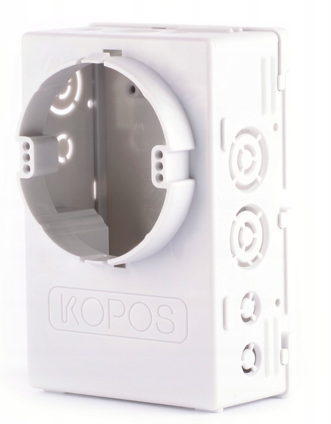PUSZKA INSTALACYJNA PODTYNKOWA Z KIESZENIĄ DO ELEKTRONIKI KOPOS