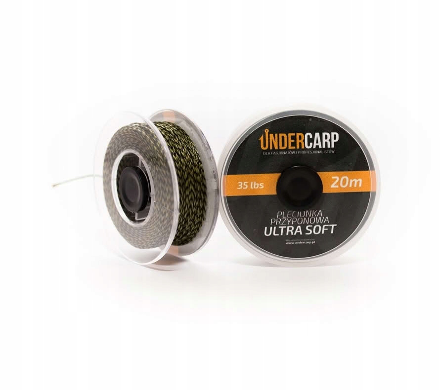 Under Carp Plecionka przyponowa 20 m/35 lbs Ultra Soft – zielona Under Carp