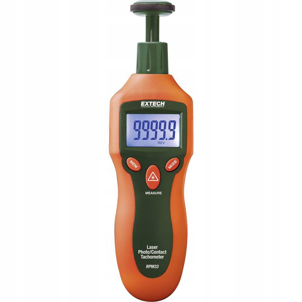 Tachometr ręczny Extech RPM33, LCD, walizka