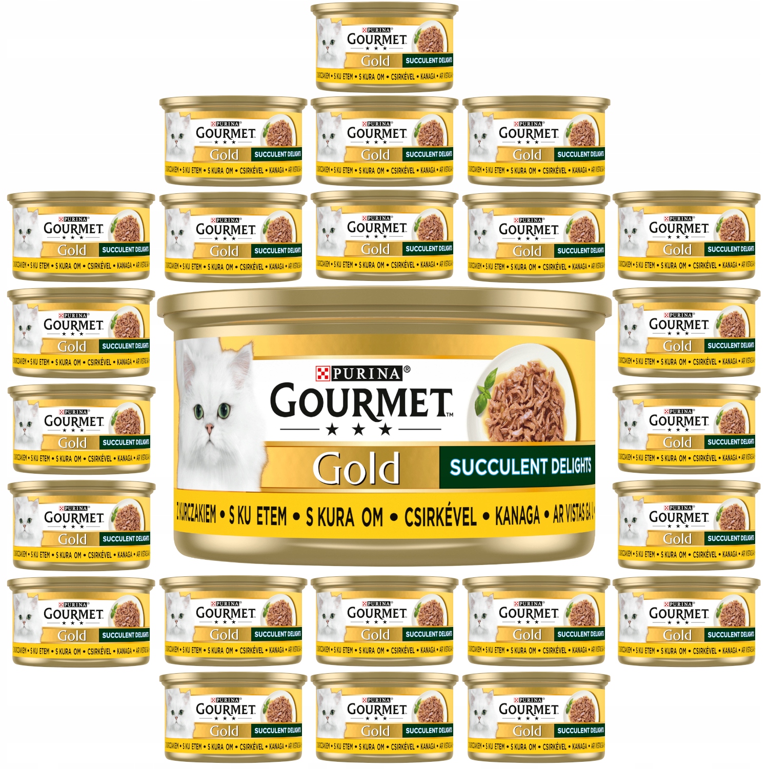 Karma mokra Gourmet Gold Delights kurczak 24x85g