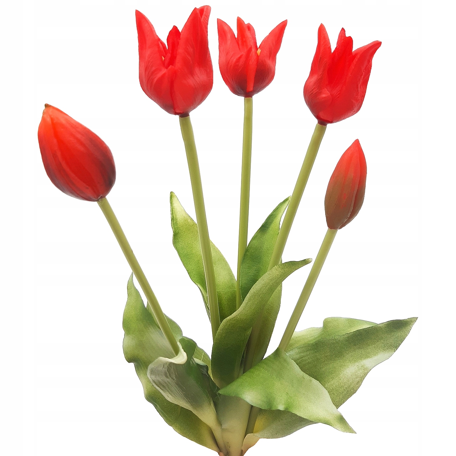 

Tulipany Silikonowe Czerwone Bukiet Wiązka 5 szt