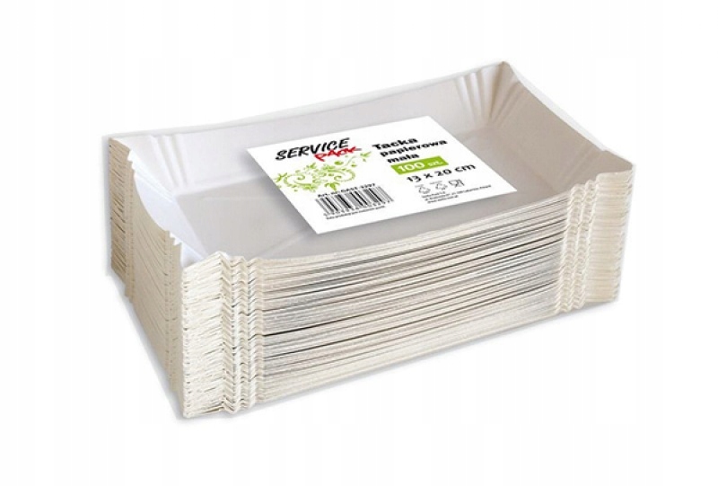 

Tacki papierowe Stella małe 100szt białe