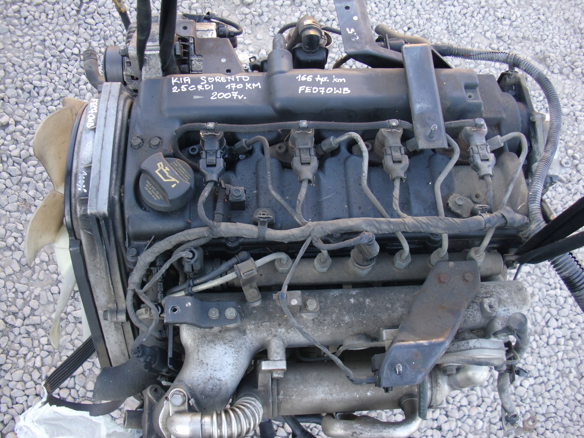 KIA SORENTO and 2.5CRDI 170KM 2007 engine D4CB complete KPL 166 TYS KM