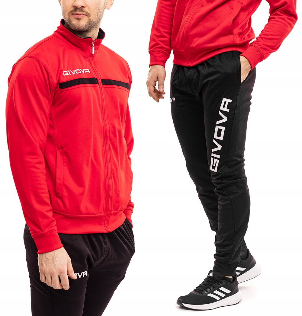 Sportovní komplet Givova Teplákovka Tréninkový set Mikina Kalhoty Pohodlné vel. XL
