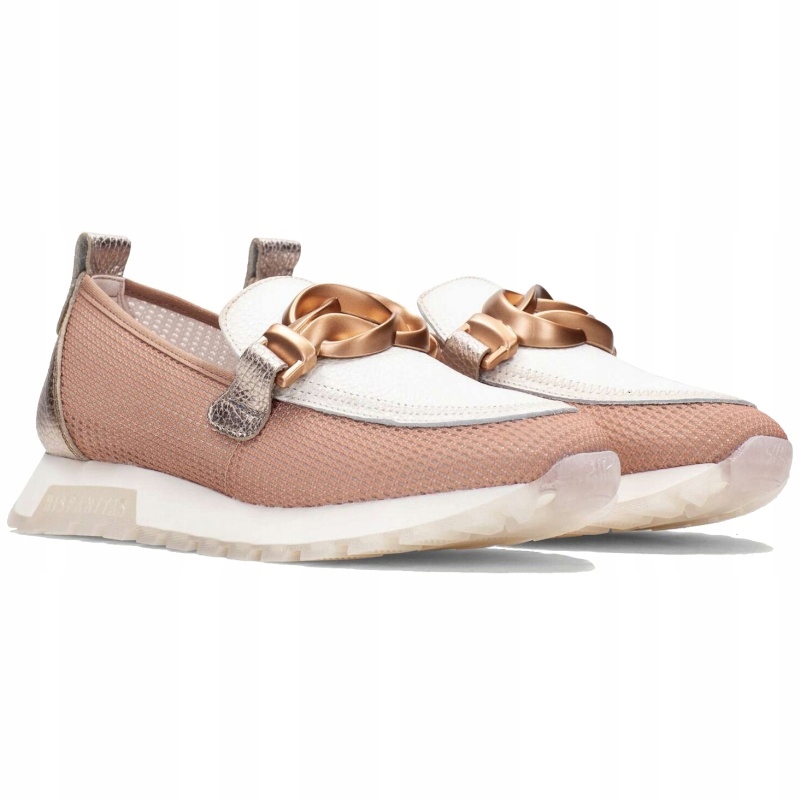 Dámské mokasíny Hispanitas CHV264520 FORMENTERA-V26 Almond béžová Kůže VEL.41