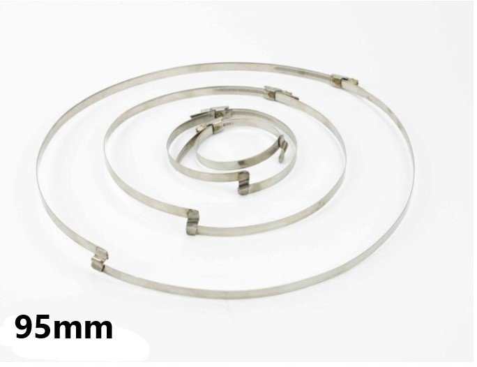 Opaska ślimakowa z mostkiem 95mm