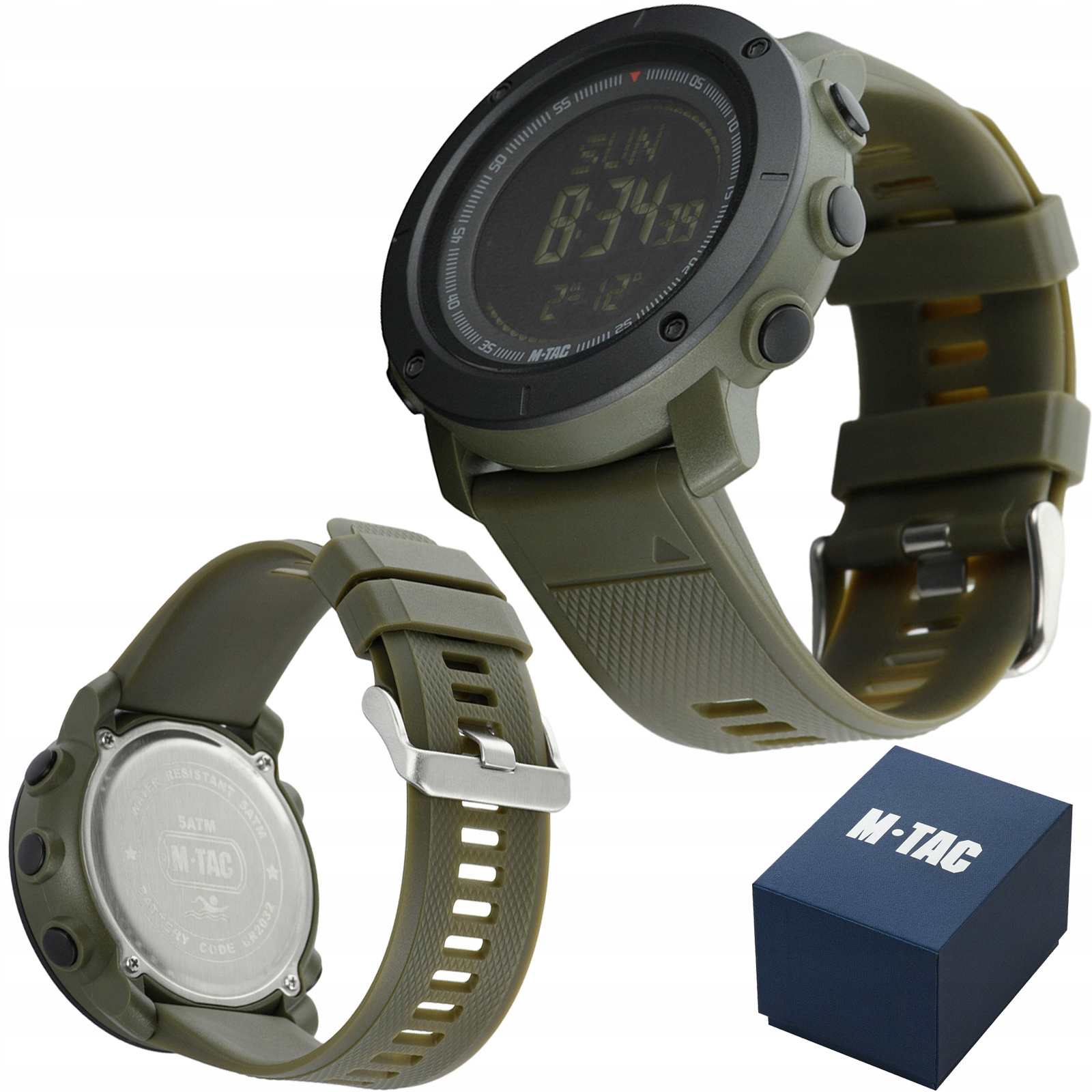 Zegarek Taktyczny Z Kompasem 2095 Wojskowy Wodoodporny Wielofunkcyjny M-tac