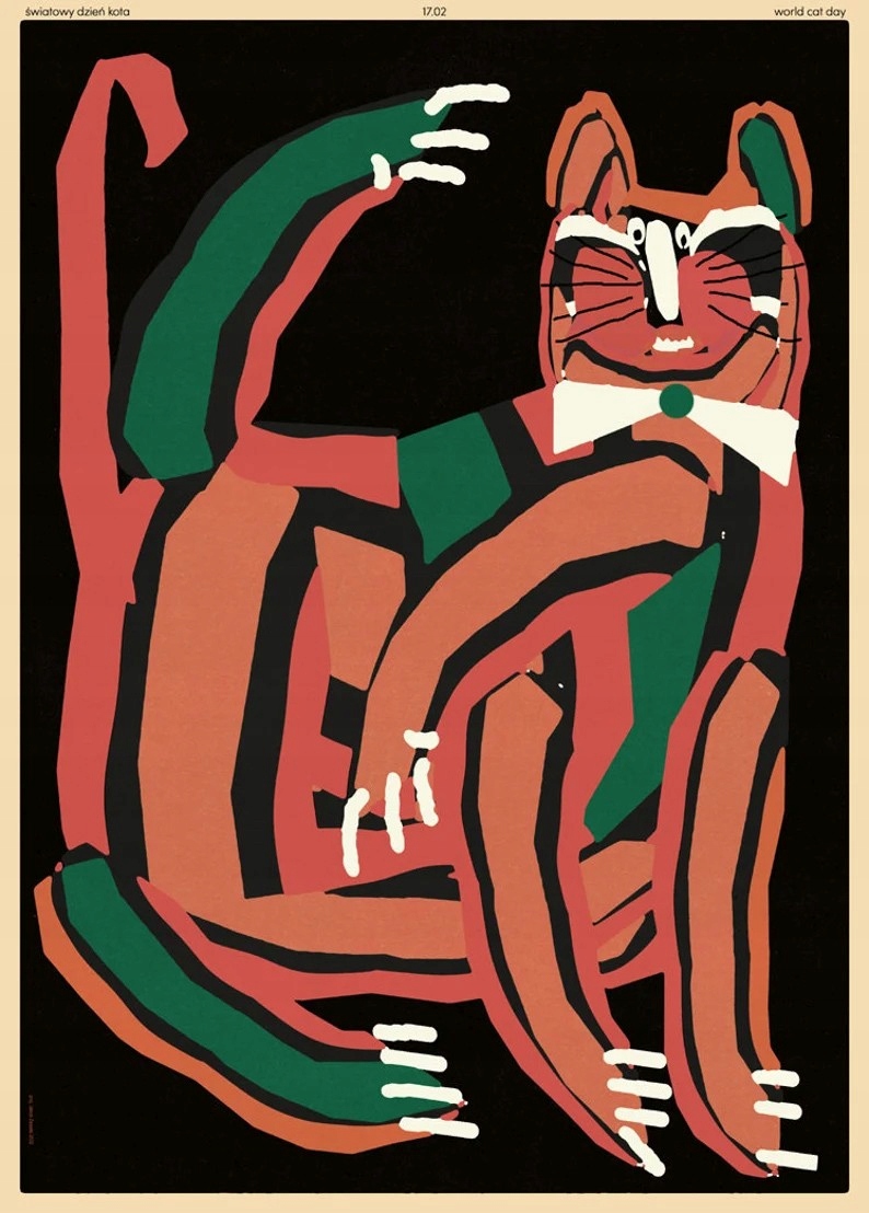 

Kot Z Pięcioma Nogami, Plakat, Grafika, 50x70, B2