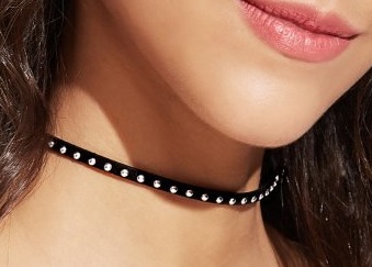 

Choker czarny Naszyjnik na szyję ćwieki malutkie