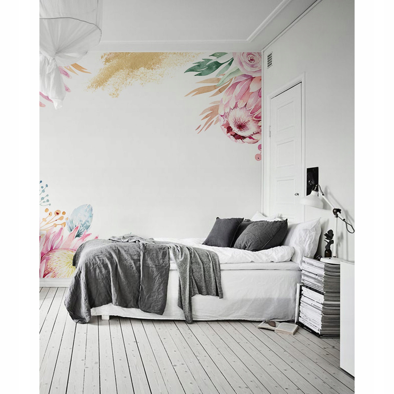 

Foto tapeta samoprzylepna Kwiatowy wzór 208x146 cm