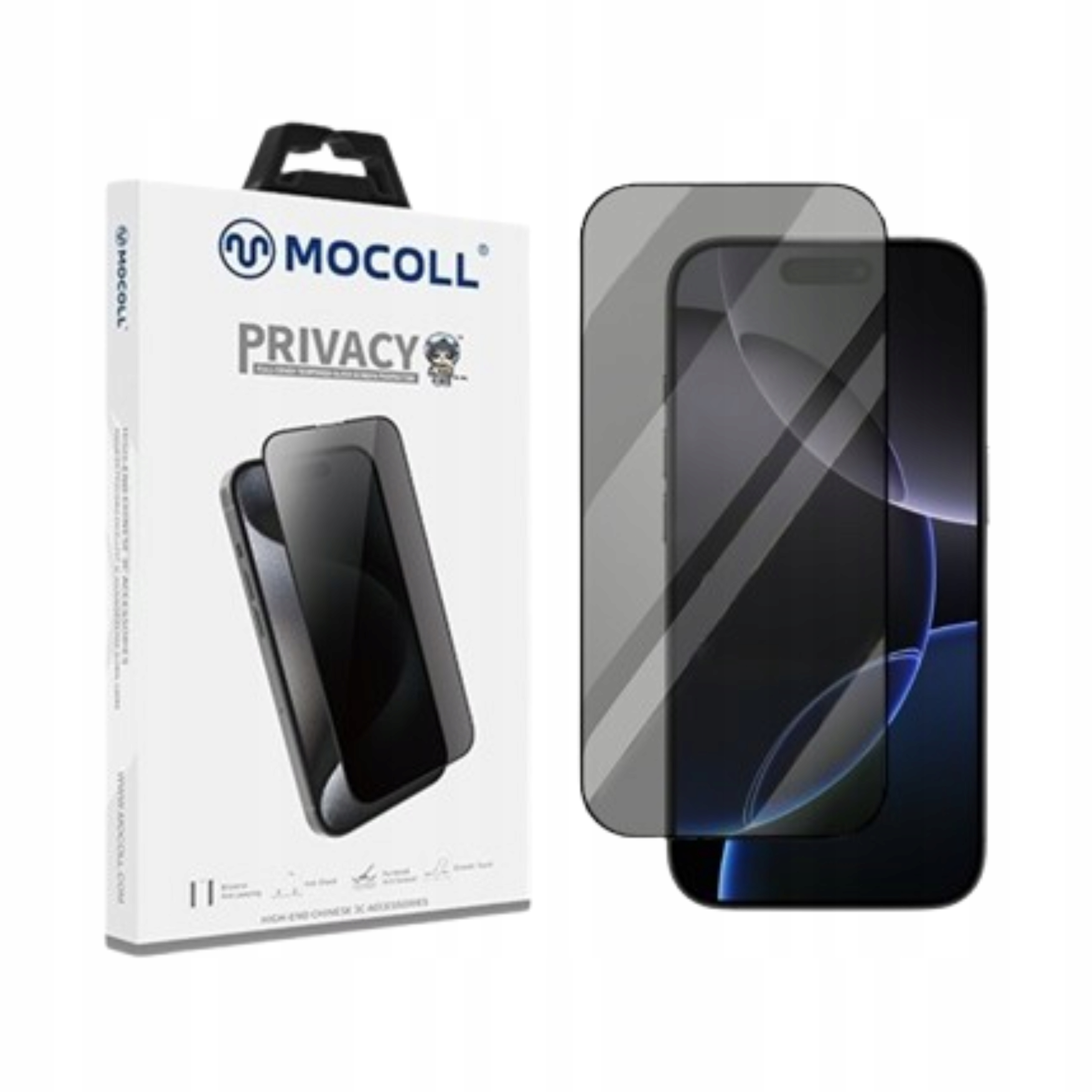 Ochrona Ekranu Mocoll 2.5D Full Privacy Apple iPhone 16 Pro