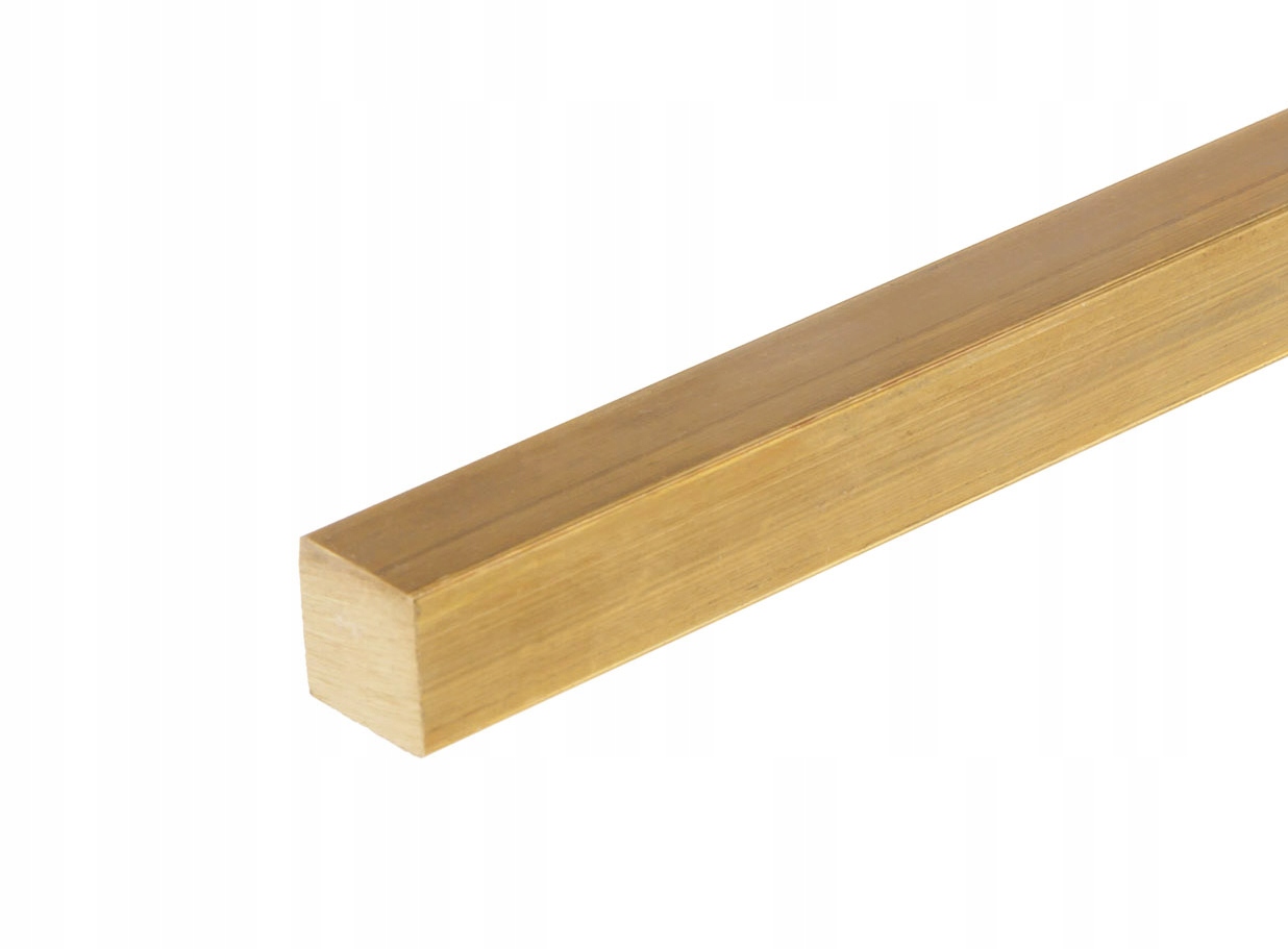 Mosazná tyč čtverec 25x25 mm x 0,2 m 20 cm MO58A CW614N